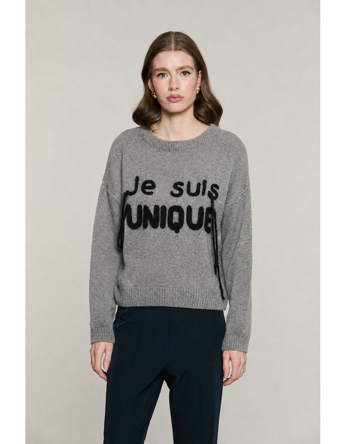 Relish Jersey de punto gris Je Suis Unique