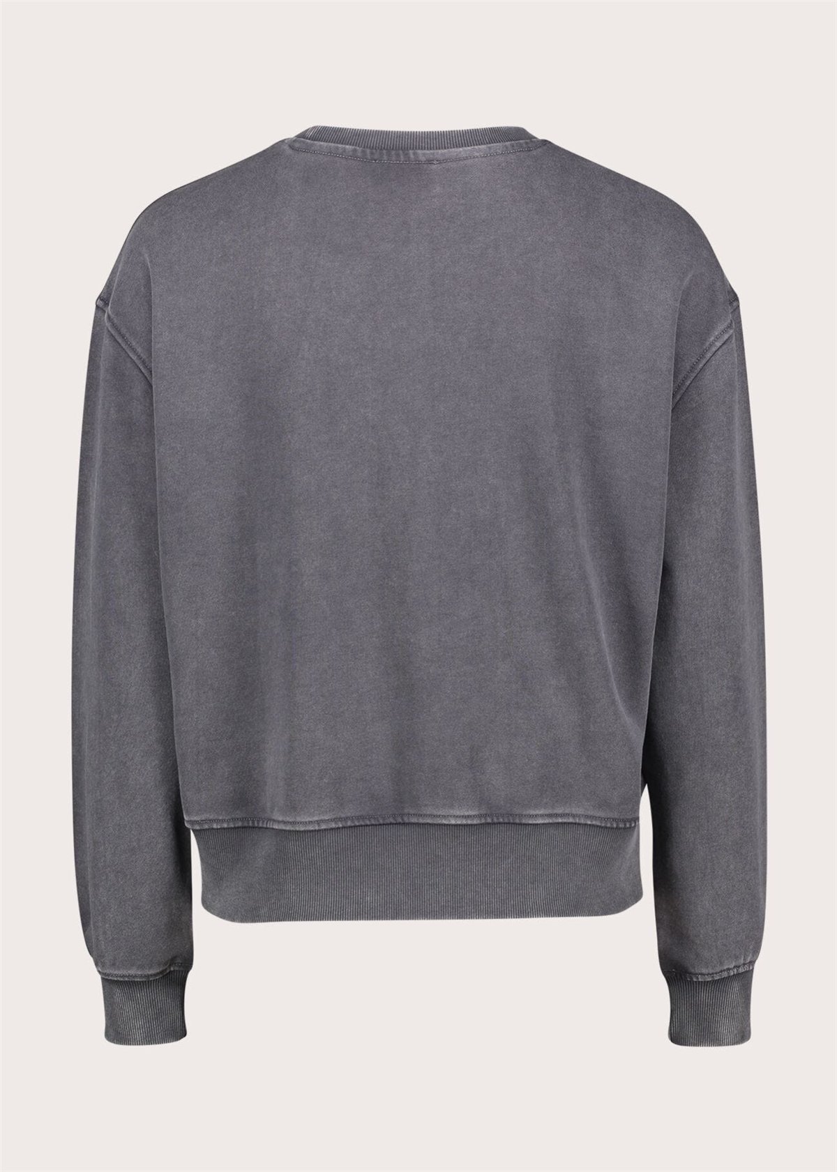 GAUDI Sudadera color gris con logotipo y pedrería
