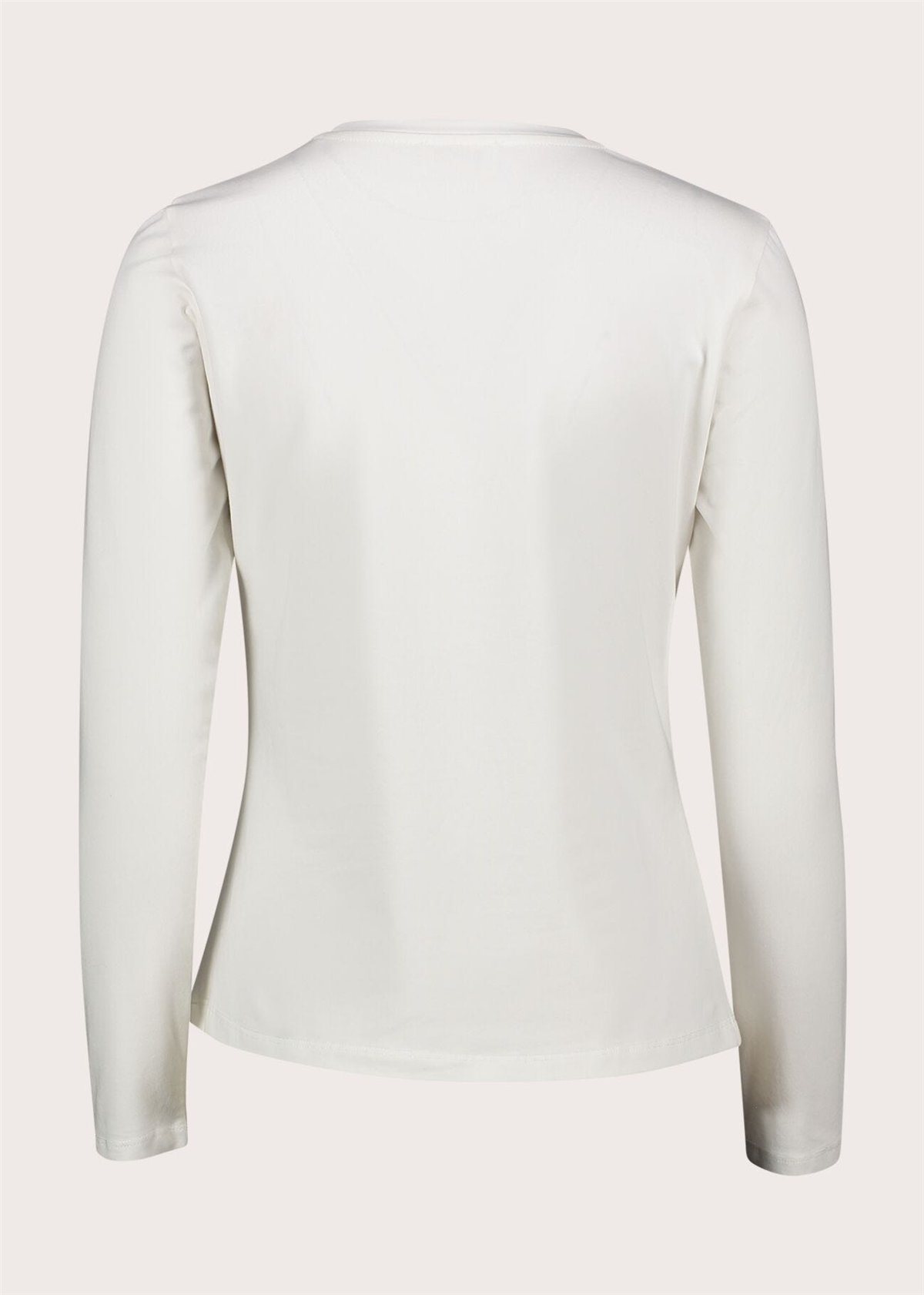 GAUDI Camiseta blanca con estampado gráfico y strass