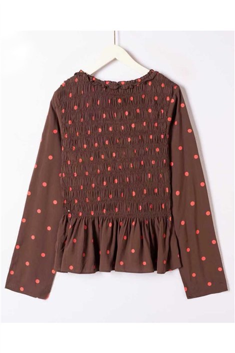 atelier evene Blusa combinada nido de abeja