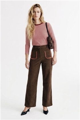 ATEV Pantalón micropana chocolate