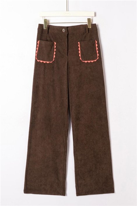 ATEV Pantalón micropana chocolate