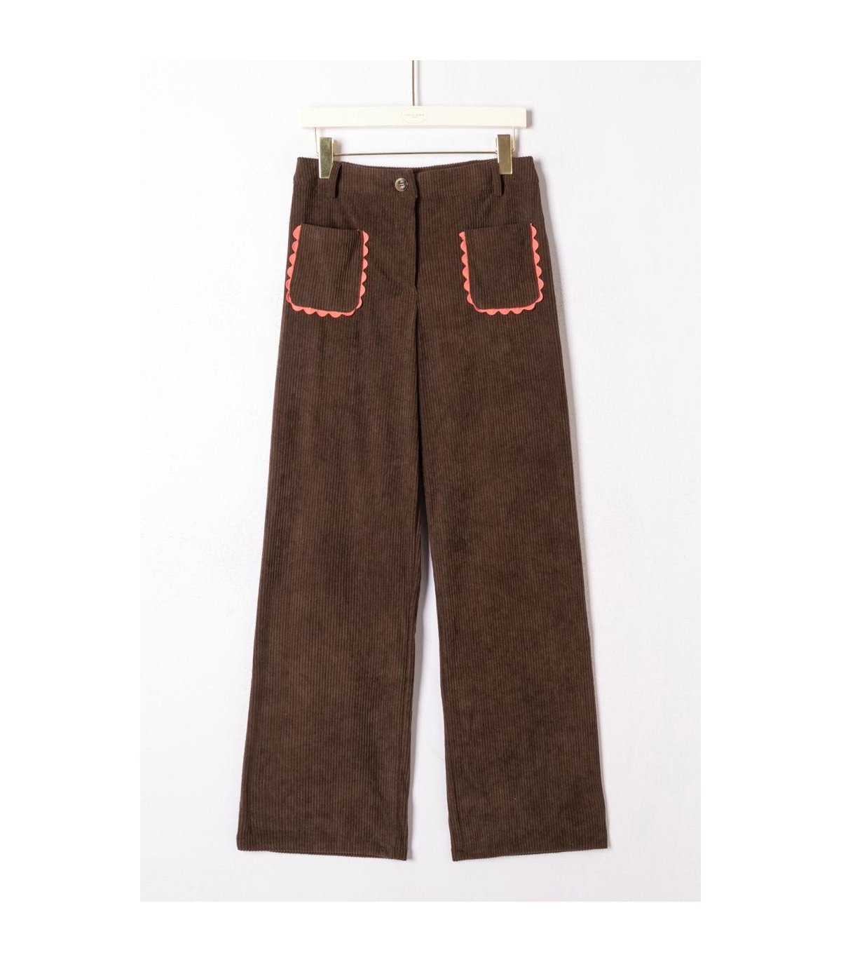 ATEV Pantalón micropana chocolate
