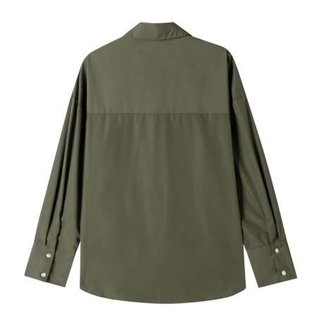 ATEV Camisa verde militar con bordado