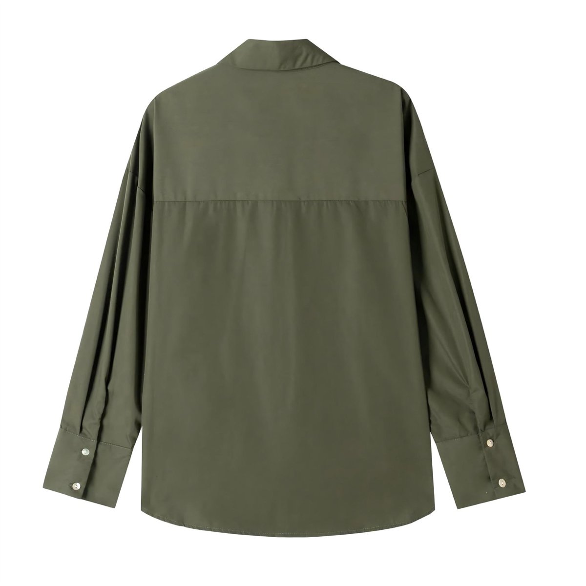 ATEV Camisa verde militar con bordado