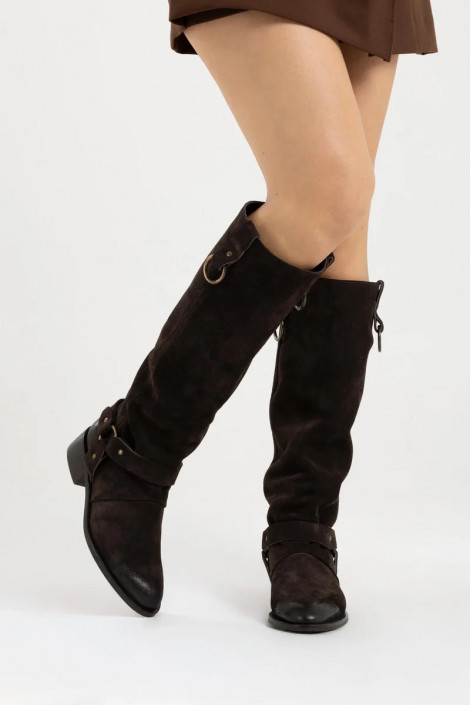 mimmú Bota alta de ante Valeria