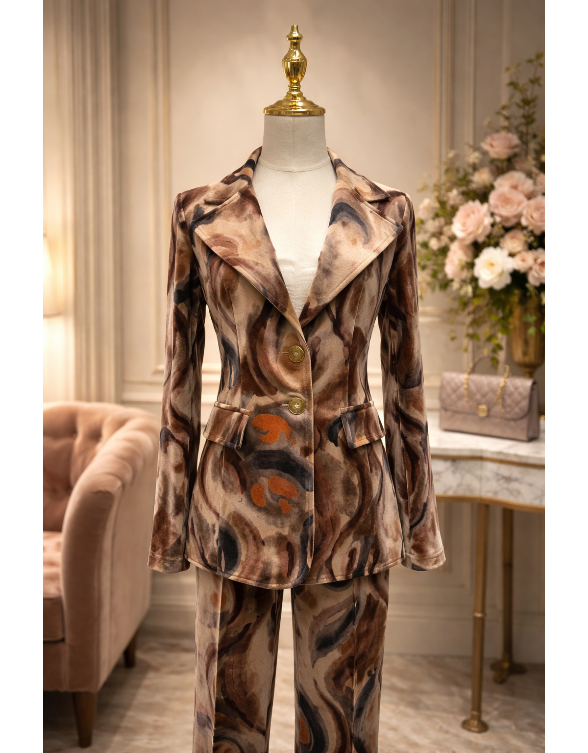 by Cris Blazer Petra con estampado mosaico efecto terciopelo