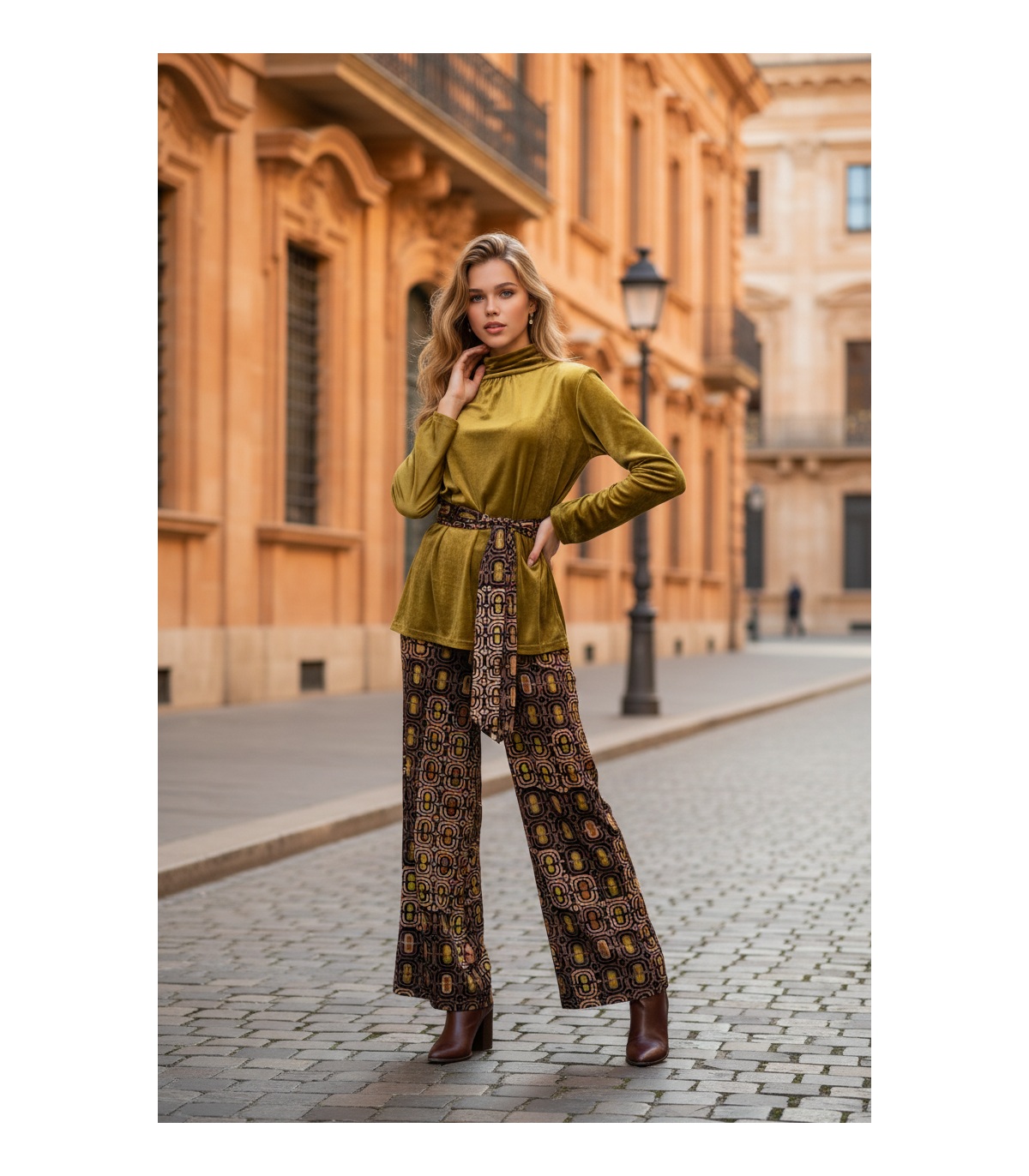 by Cris Blusa color lima aterciopelada