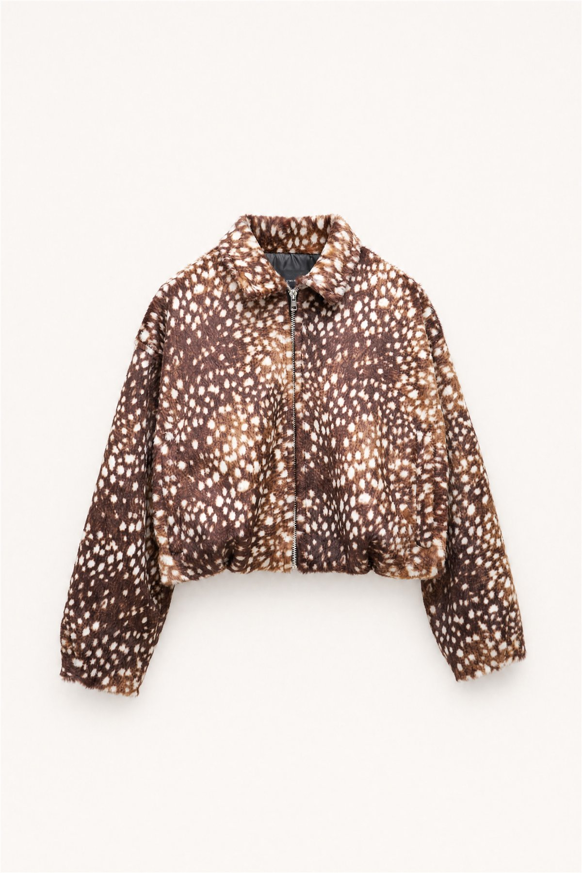 HQ Chaqueta de pelo estampado manchitas