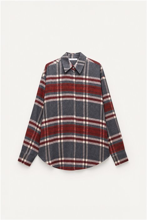 HQ Camisa de cuadros con fular coordinado