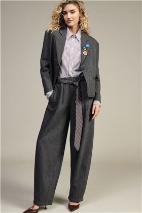 Dixie Pantalón palazzo  con estampado de rayas