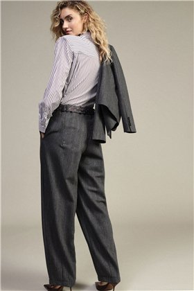 Dixie Pantalón palazzo  con estampado de rayas