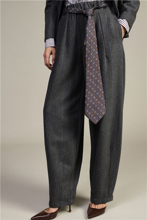 Dixie Pantalón palazzo  con estampado de rayas