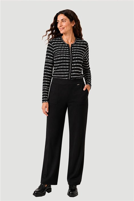 Mercedes De Miguel Pantalón negro punto Nicolasa