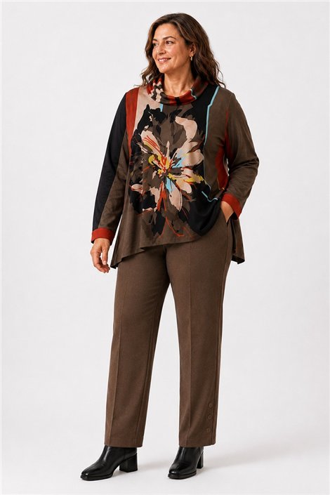 Mercedes De Miguel Pantalón botones Josefina