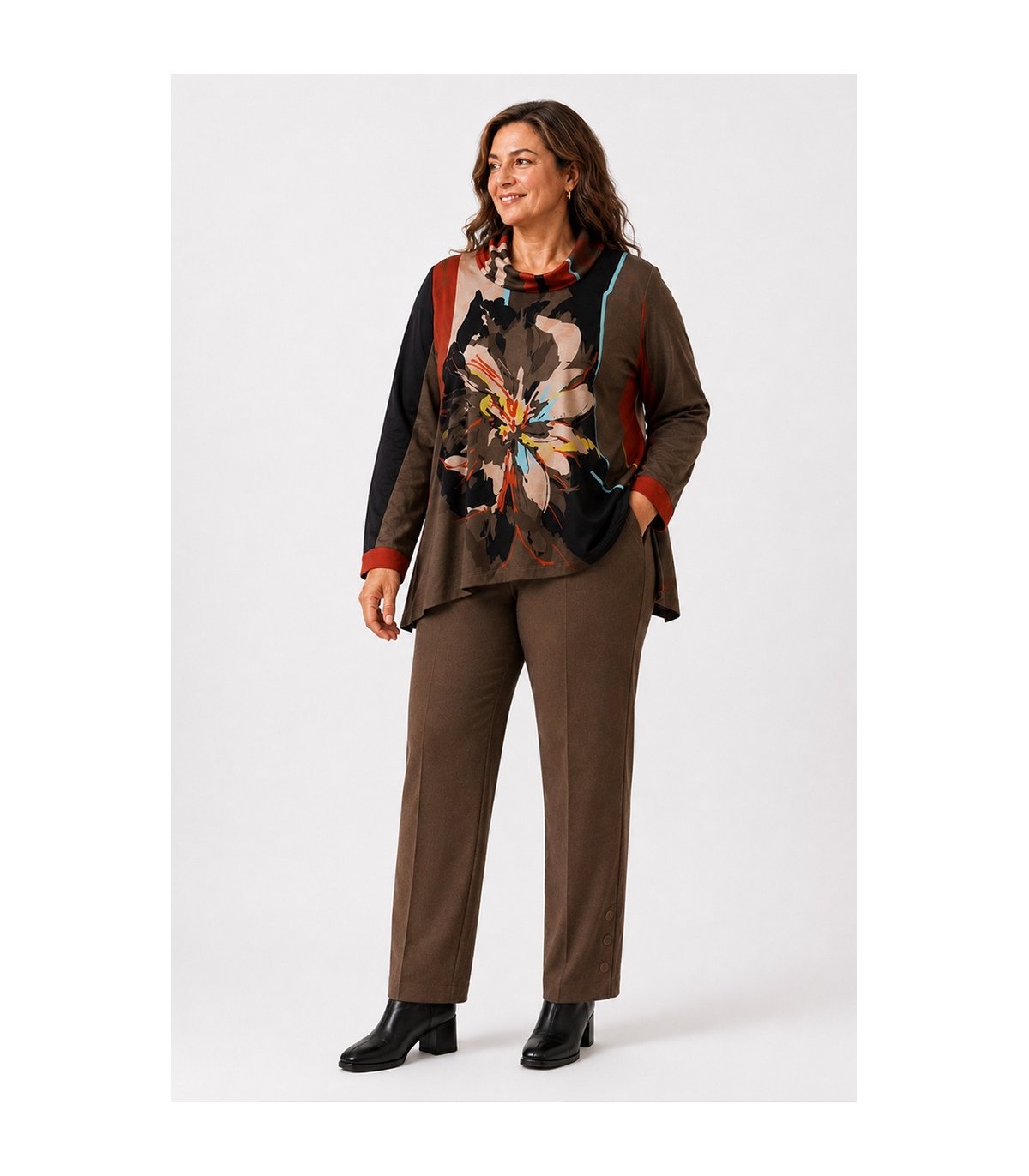 Mercedes De Miguel Pantalón botones Josefina