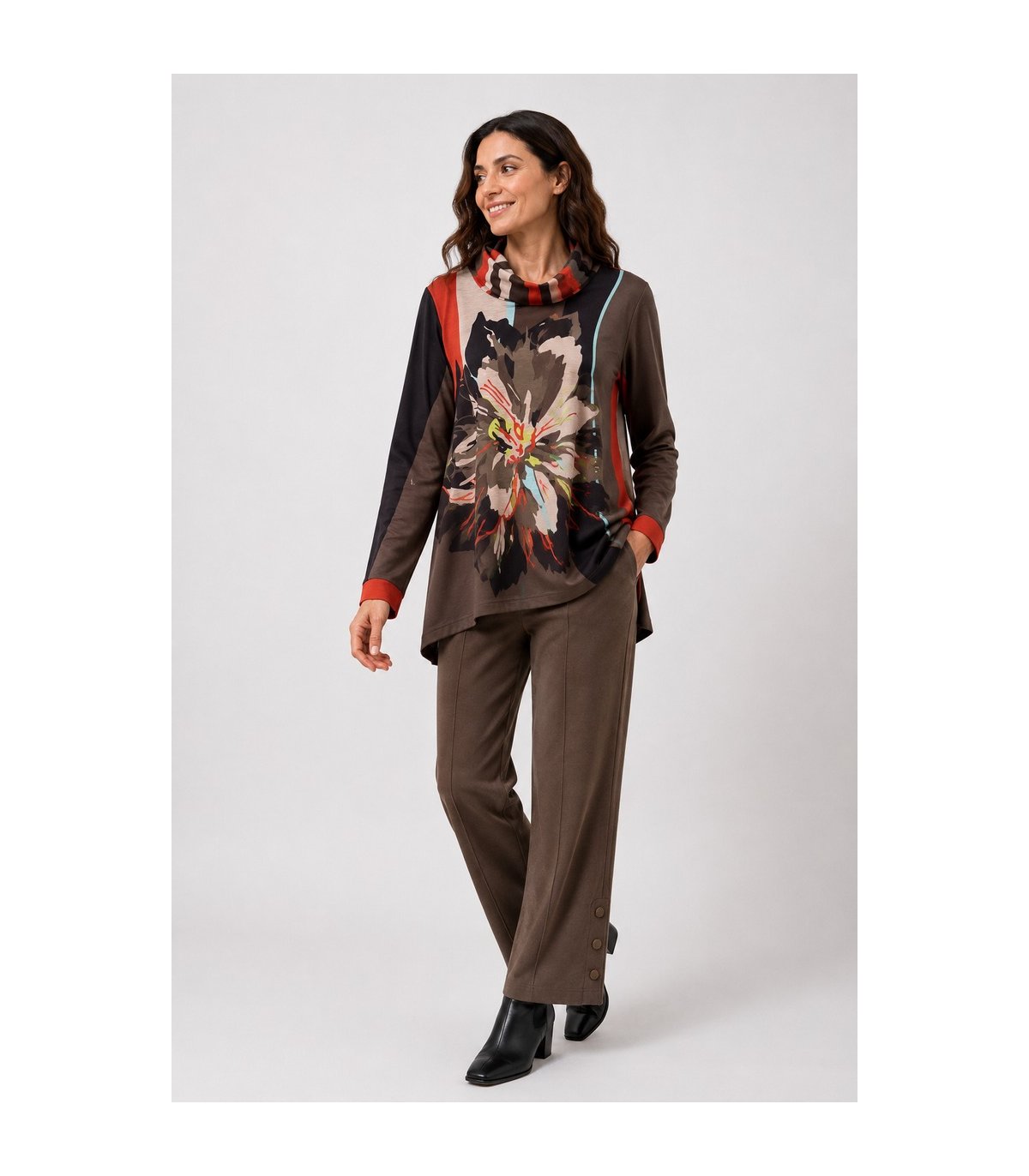 Mercedes De Miguel Blusón estampado Cariota