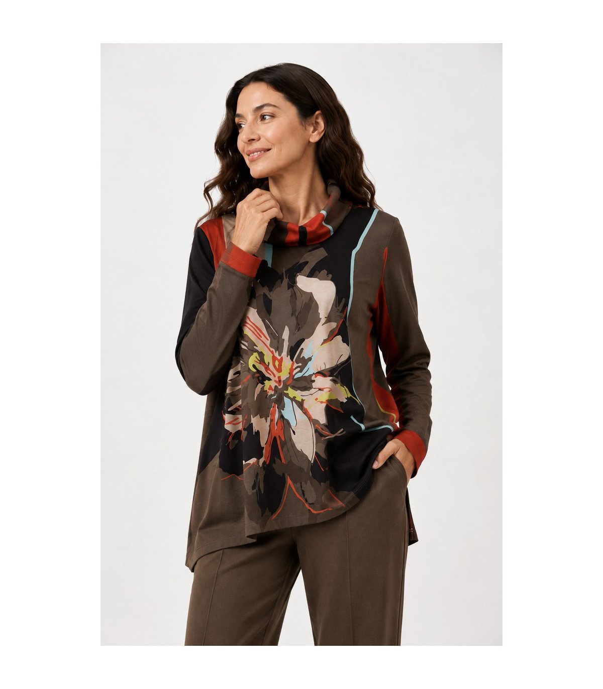 Mercedes De Miguel Blusón estampado Cariota