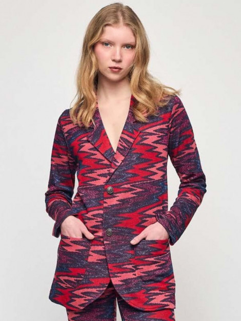 Malena Blazer Gela con estampado lurex