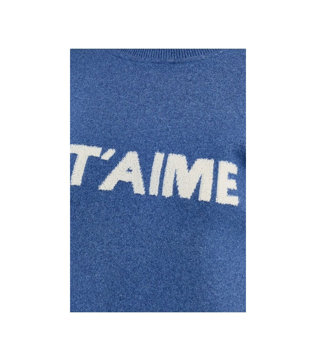 Lili Sidonio Jersey de punto azul con estampado