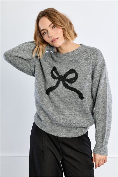 Lili Sidonio Jersey kaki estampado lazo