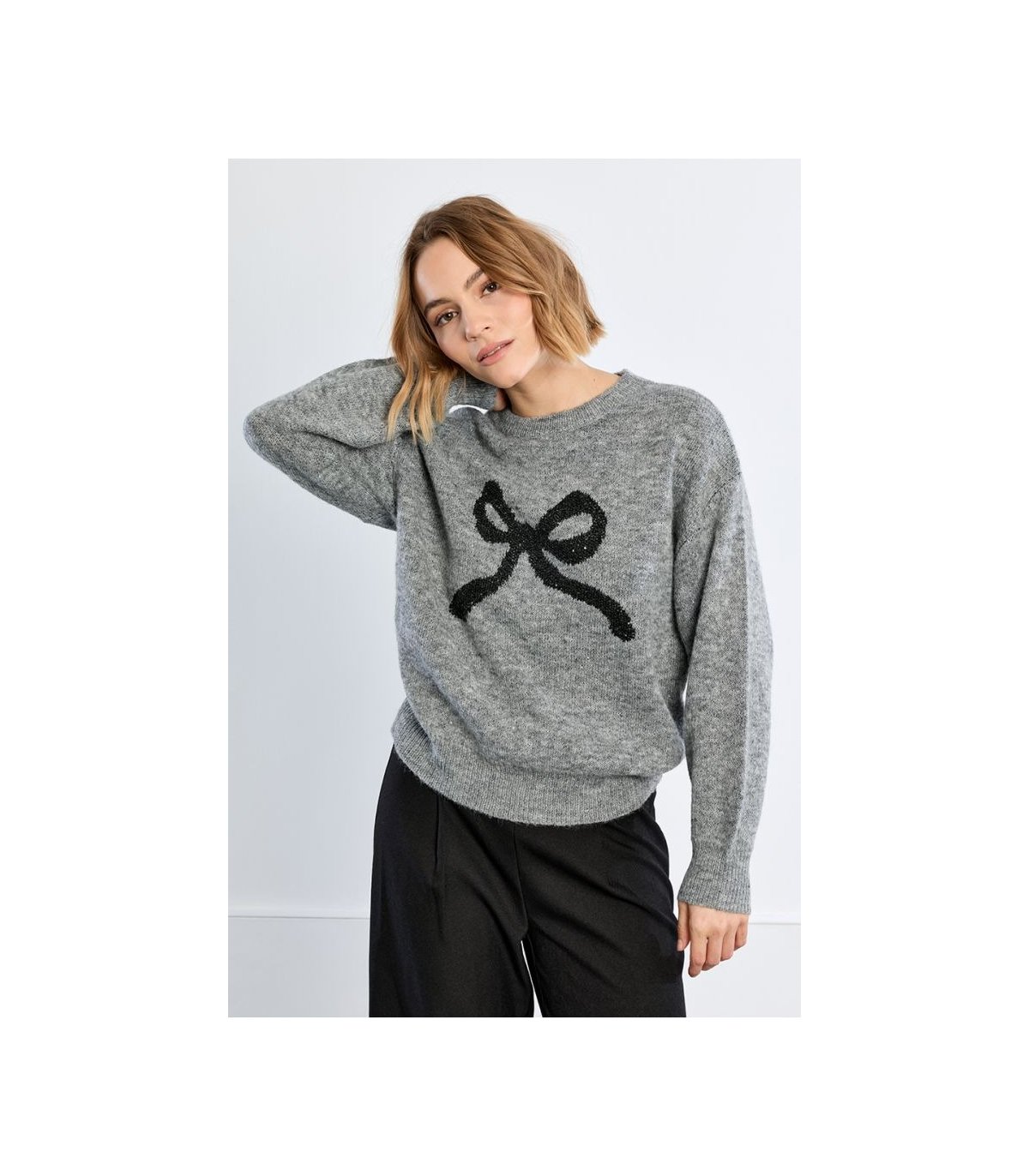 Lili Sidonio Jersey kaki estampado lazo