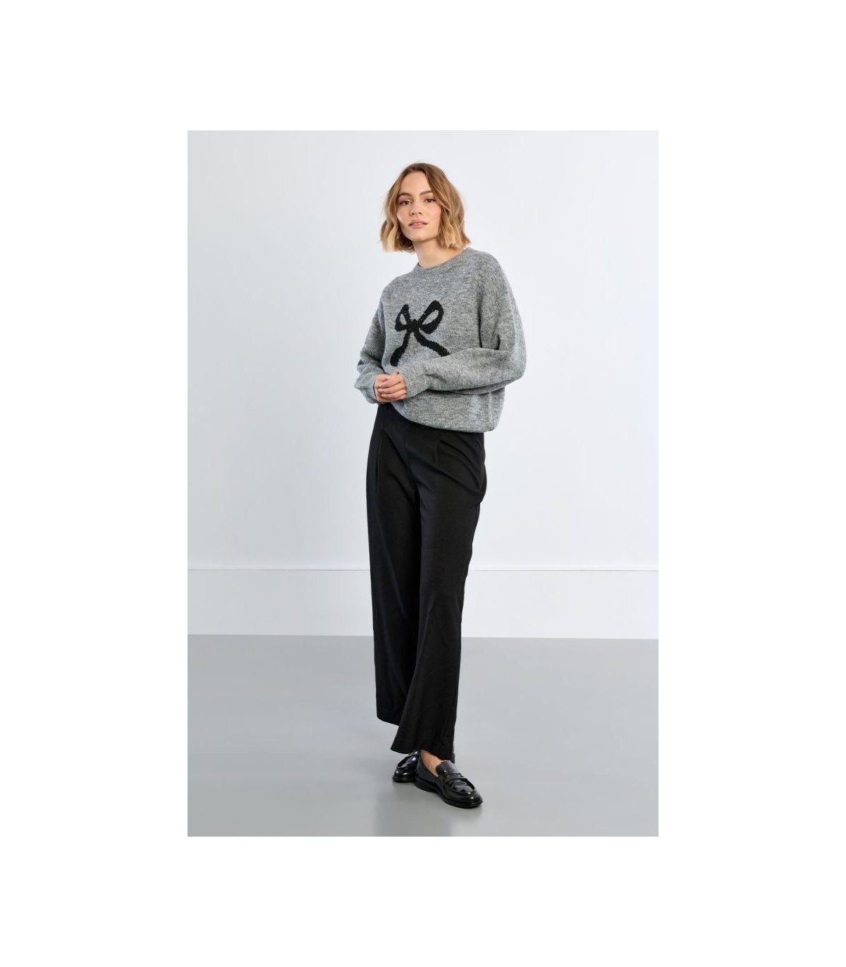 Lili Sidonio Jersey kaki estampado lazo