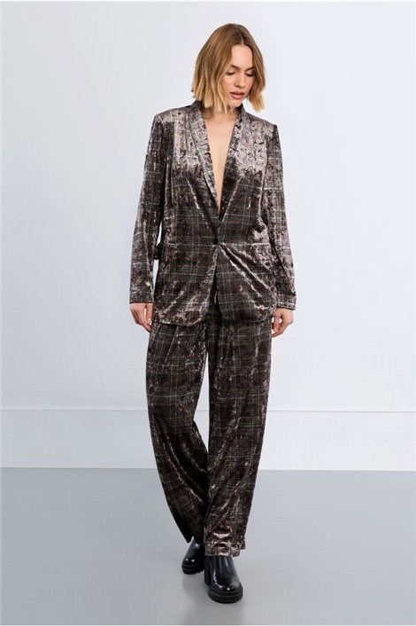 Lili Sidonio Blazer terciopelo con estampado