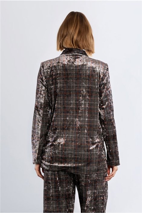 Lili Sidonio Blazer terciopelo con estampado