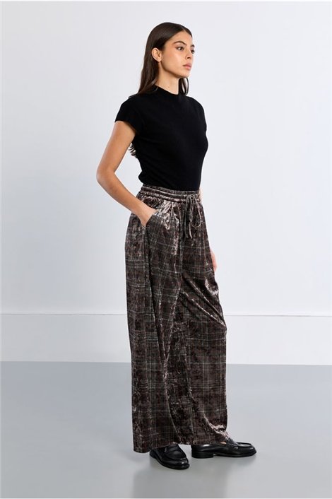 Lili Sidonio Pantalón terciopelo con estampado