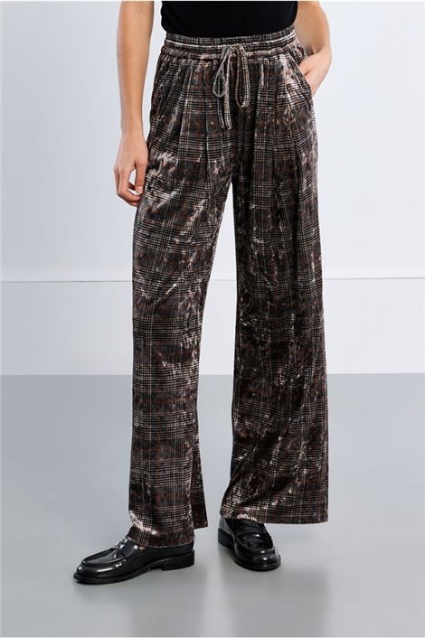 Lili Sidonio Pantalón terciopelo con estampado
