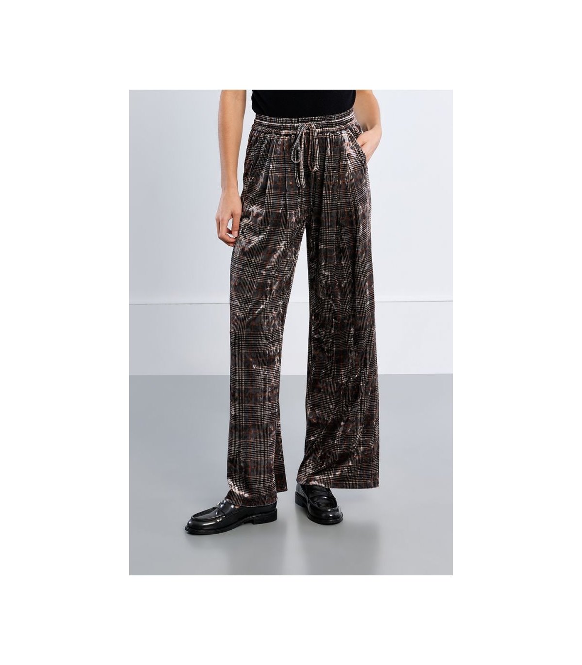 Lili Sidonio Pantalón terciopelo con estampado