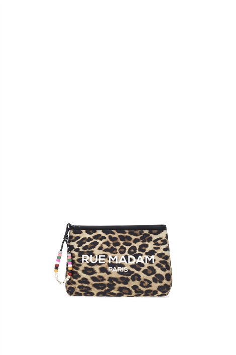 Rue Madam Bolso neceser mini leopardo