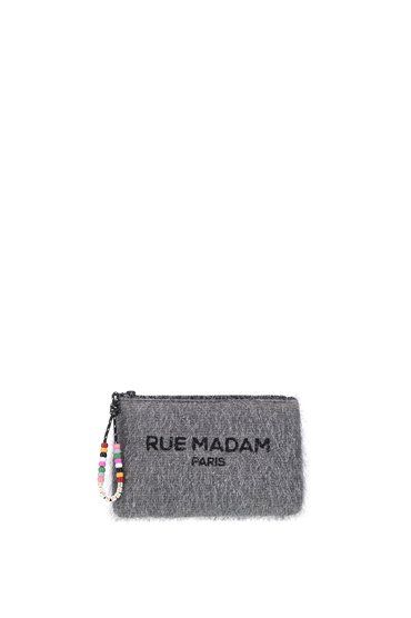 Rue Madam Bolso neceser mini brillo plata