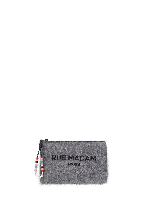Rue Madam Bolso neceser mini brillo plata