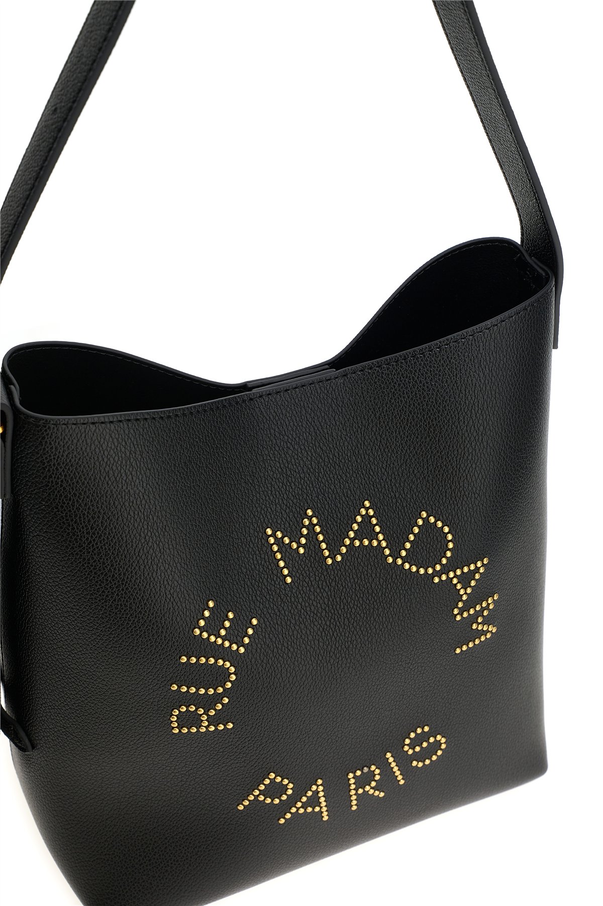 Rue Madam Bolso hobo en ecopiel negra