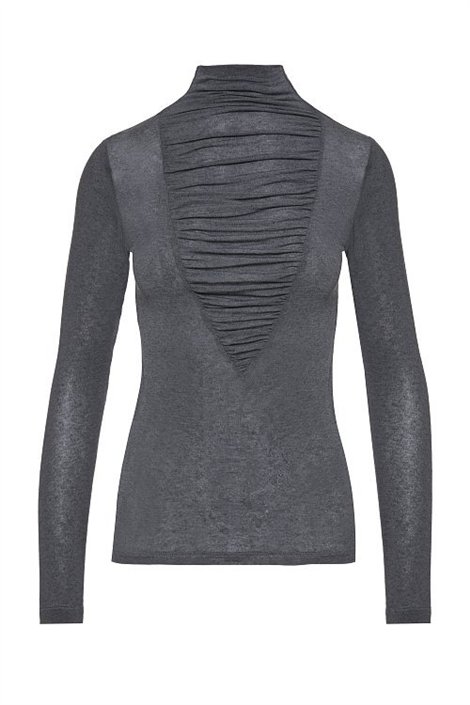BSB Blusa con drapeado frontal