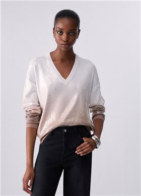 Liu Jo Jersey degradado con letejuelas