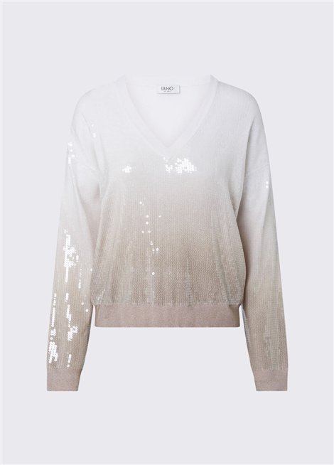 Liu Jo Jersey degradado con letejuelas