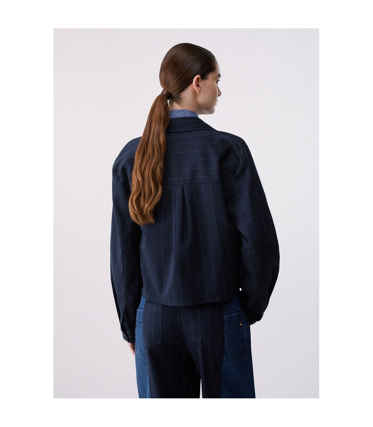 Liu Jo Camisa de rayas cropped