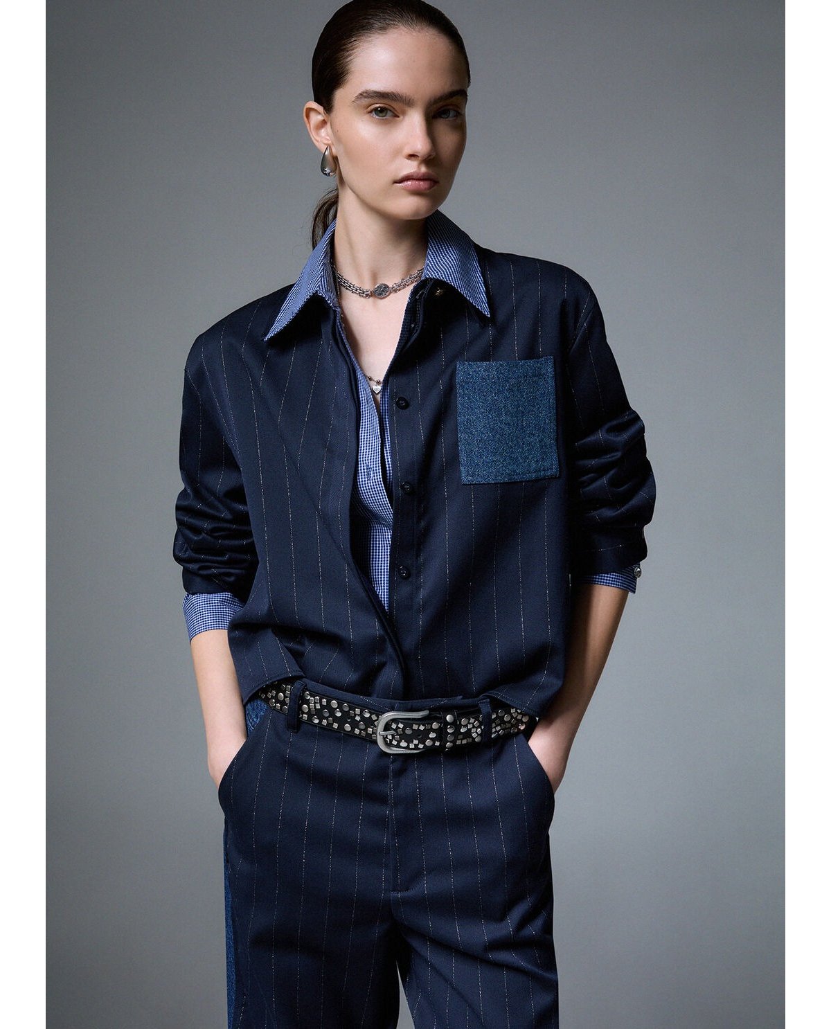 Liu Jo Camisa de rayas cropped