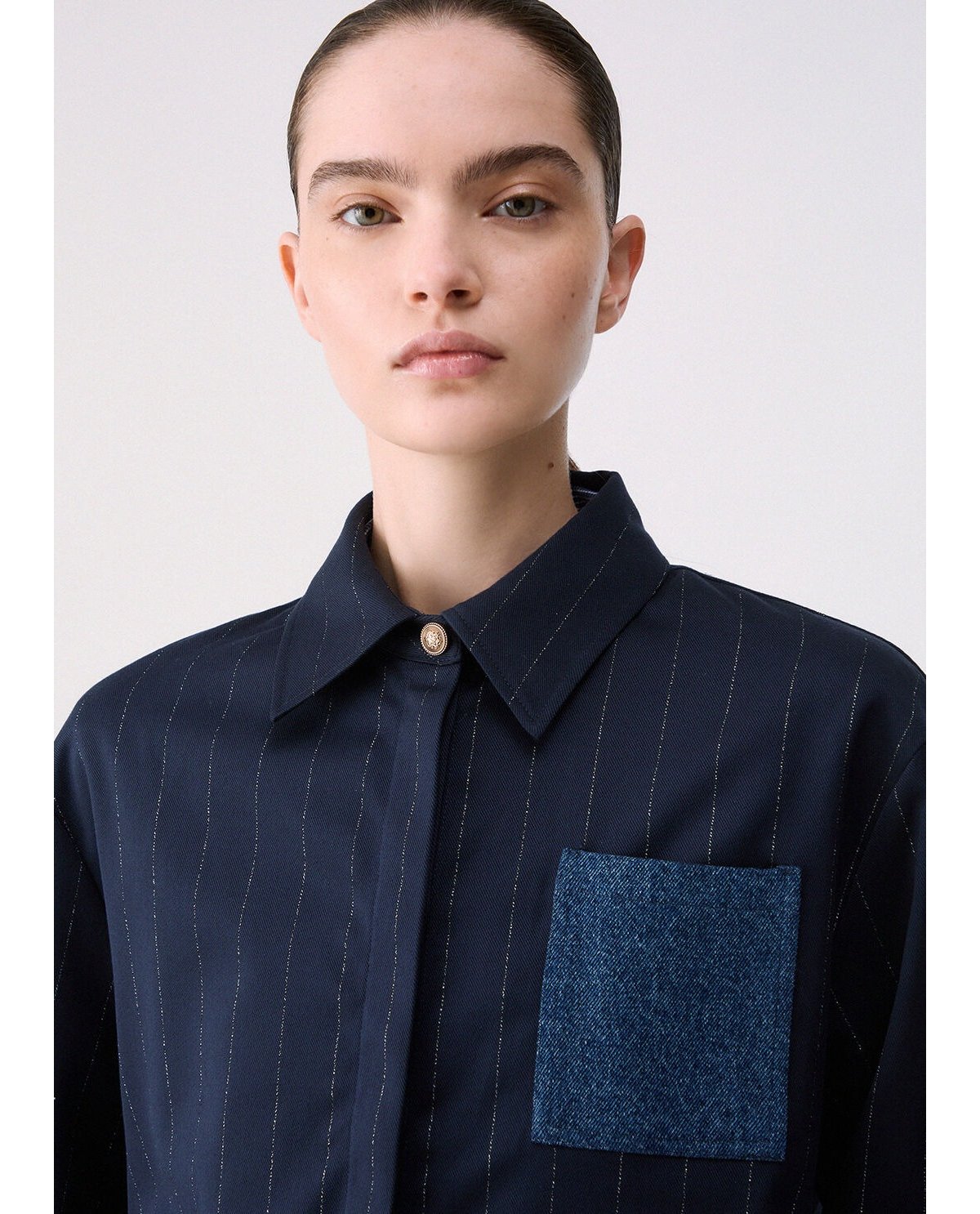 Liu Jo Camisa de rayas cropped