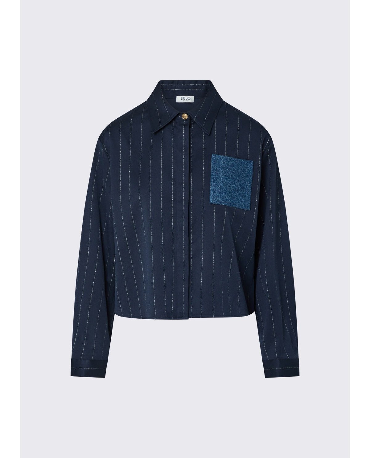 Liu Jo Camisa de rayas cropped