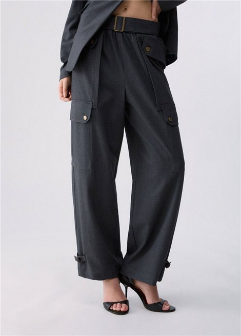 Liu Jo Pantalón cargo de franela