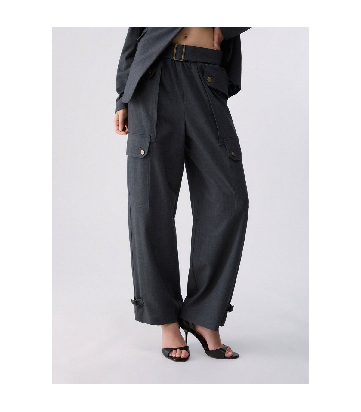 Liu Jo Pantalón cargo de franela