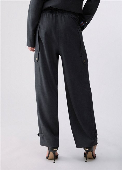 Liu Jo Pantalón cargo de franela