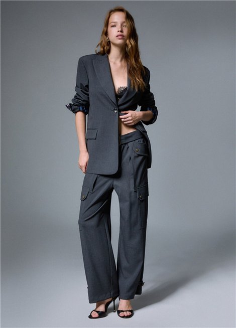 Liu Jo Pantalón cargo de franela
