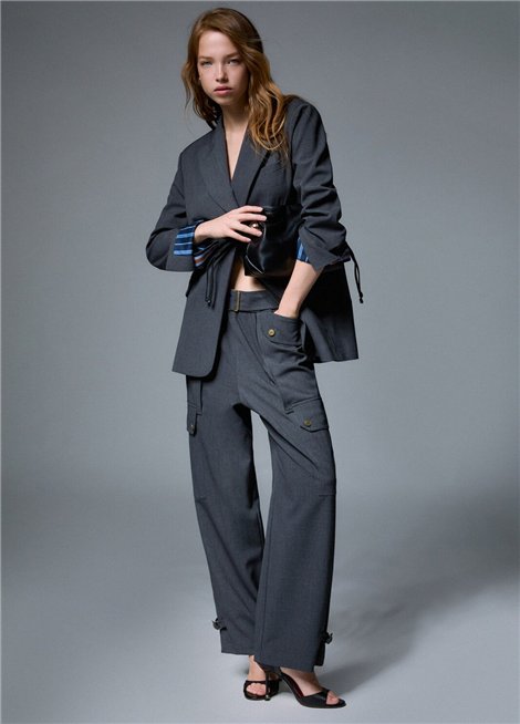 Liu Jo Pantalón cargo de franela