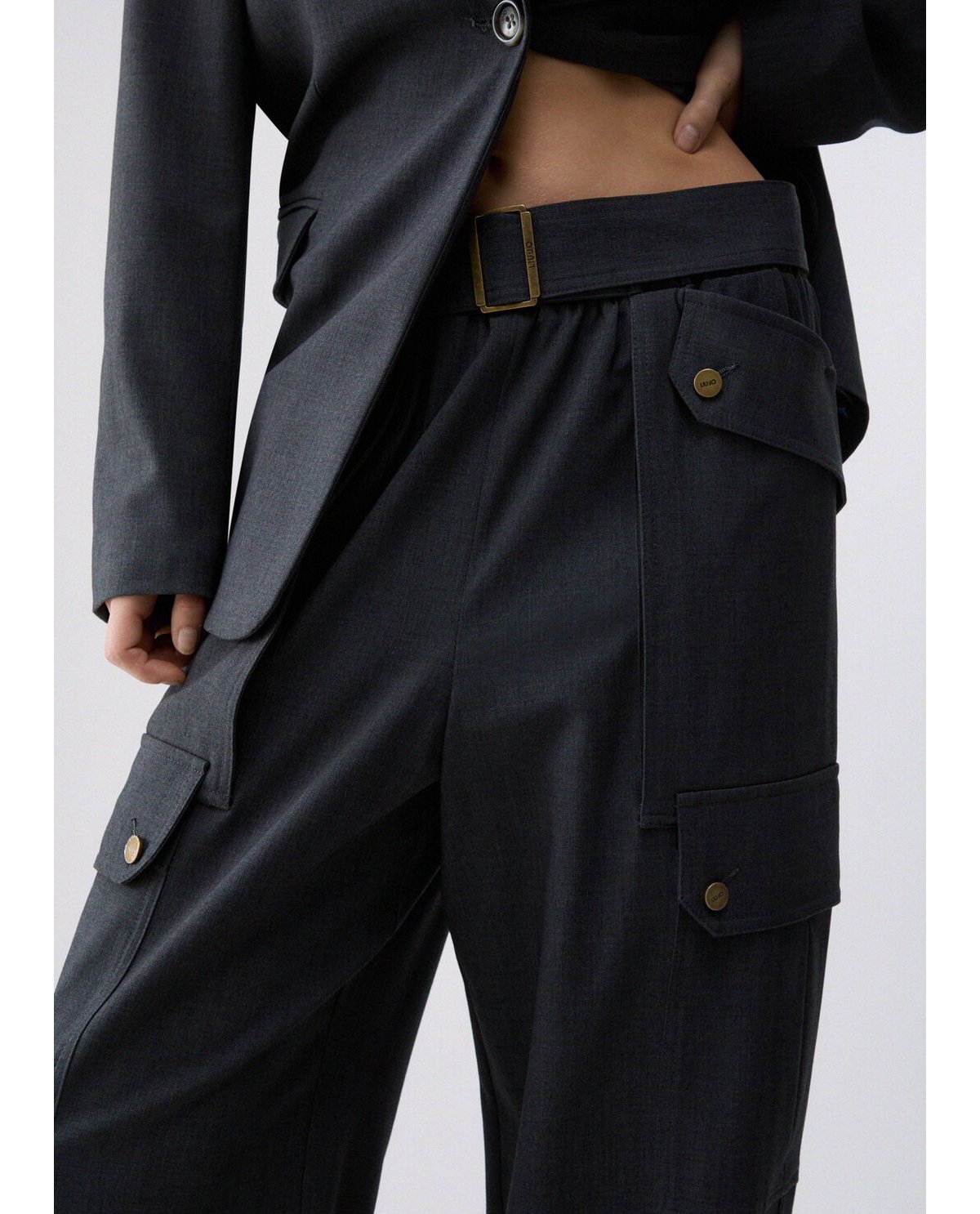 Liu Jo Pantalón cargo de franela
