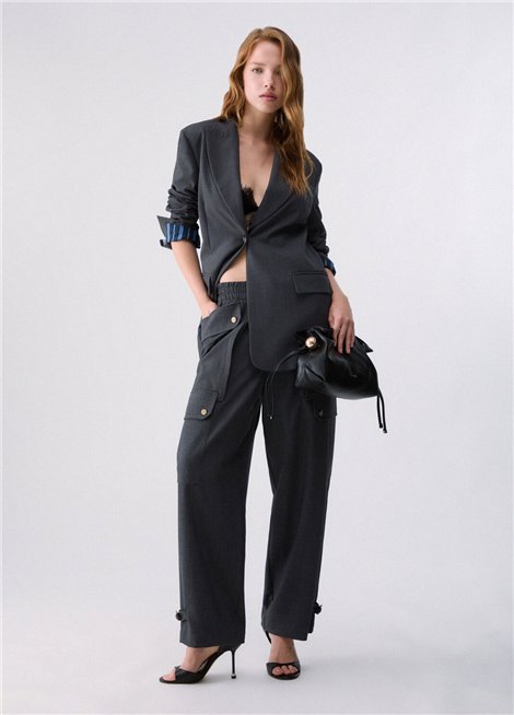 Liu Jo Pantalón cargo de franela